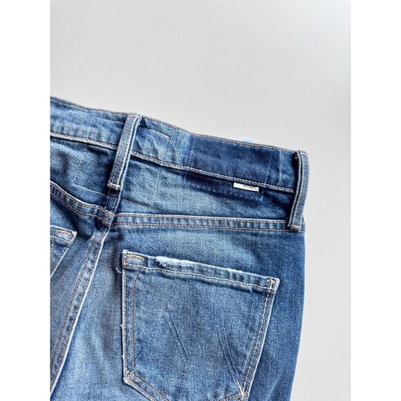 MOTHER The Tomcat Roller Chew The Sweetest Treat Cropped Wide Leg Jeans, Size 23 - Picture 8 of 15